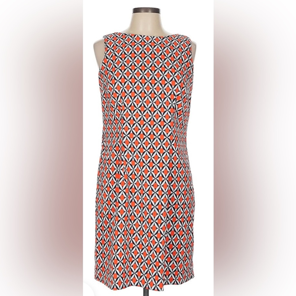 Alyx Orange and Blue Halter Sheath Dress
